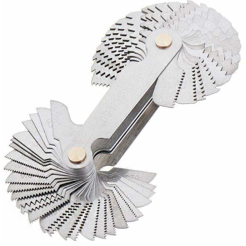 Image of Jauge à Vis Métrique Impériale SAE Whitworth 55° 60° pour Mesure Filetage Industriel