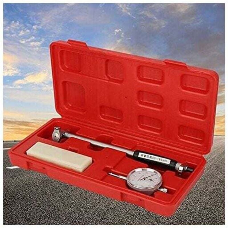 Gabrielle Jauge d'alésage à cadran 50-160mm 0.01mm indicateur de trou d'équilibre de précision moteur cylindre micromètre outil de testeur de mesure