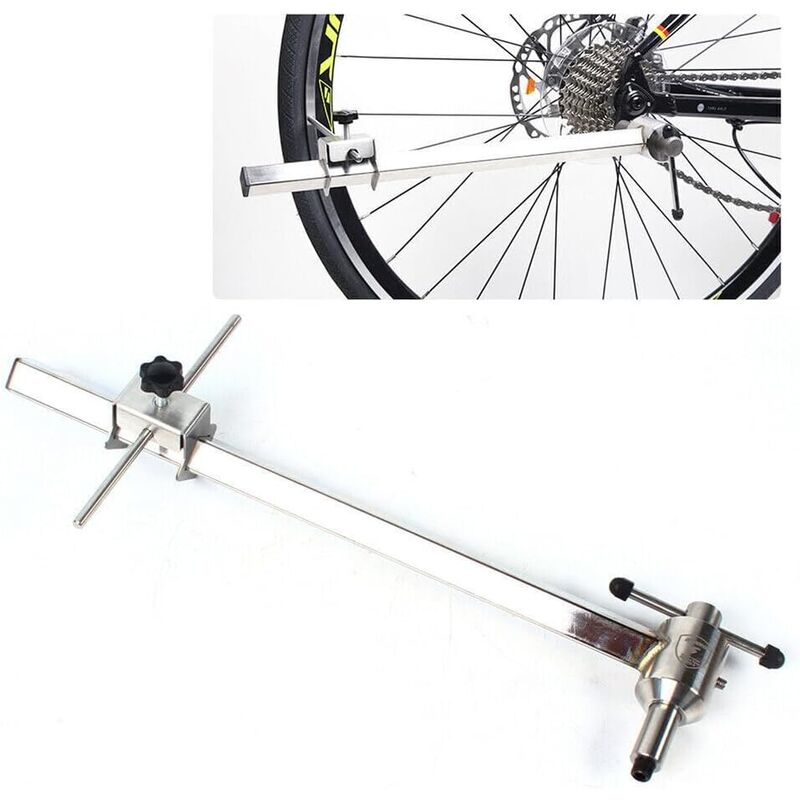 Jauge d'alignement de dérailleur de vélo en acier inoxydable, outil professionnel d'alignement de dérailleur de vélo, outil de réparation de vélo