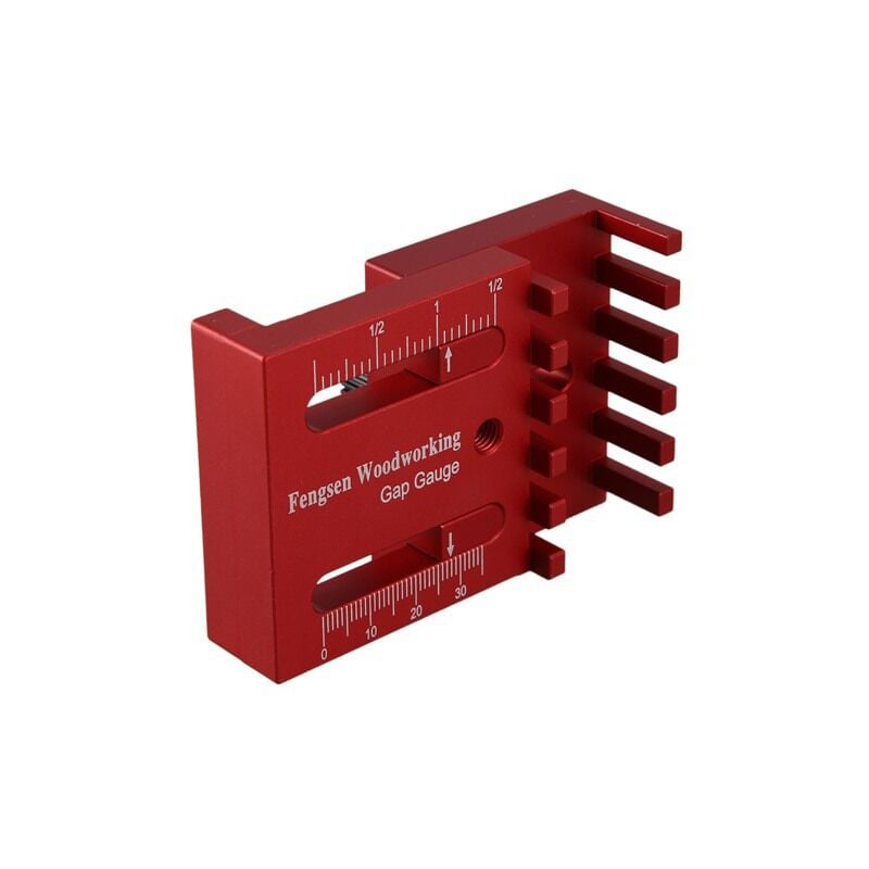 Jauge d'écart, jauge d'écart de travail du bois, règle de mesure de profondeur en alliage d'aluminium, outil de marquage de règle en dents de scie