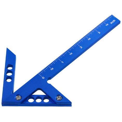 Jauge de Centre pour Menuiserie - Aluminium - Système de Mesure 45° et 90°