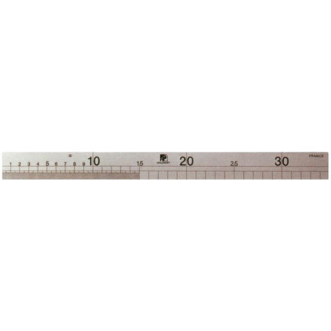Jauge de charpentier 350mm inox gravé – Règle graduée sur 2 faces – Précision durable pour menuiserie – 103010 – Wilmart