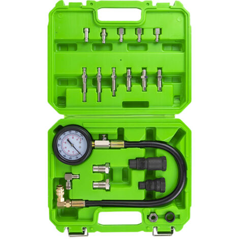 Jauge de compression diesel 0-1000 PSI – Kit complet avec adaptateurs M18/M24 – Système de changement rapide – JBM52489