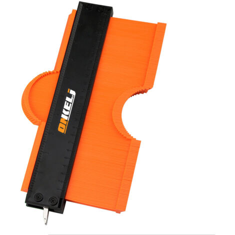 Jauge de contour 10 pouces avec mécanisme de verrouillage, règle de traçage pour formes irrégulières avec coffret