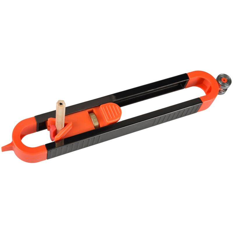 Linghhang - Jauge de contour avec serrure, outil de contour, règle de mesure du travail du bois, règle de mesure d'arc irrégulier, cadeau pour les