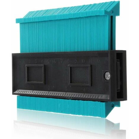 Jauge de Contour Plastique,Copieur de Profil pour Jauge de Profil pour conduits en Plastique, Tuyaux de Bobinage, Cadres Circulaires Guazhuni (Vert）
