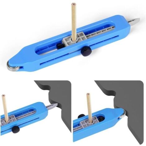 Jauge de contour réglable avec verrouillage – Outil de reproduction de profil pour menuiserie bois, idéal charpentier & bricoleur