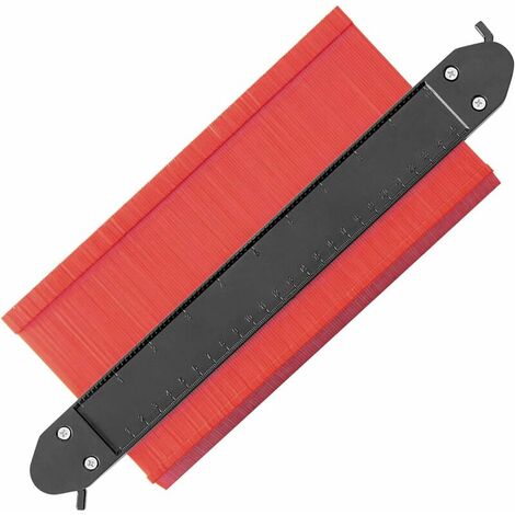 Jauge de Contour Verrouillable, 10 Pouces/25cm Plastique Copieur de Profil Jauge de Duplication Profilé Règle Copieur de Contour avec Serrure pour Mesure Précision Carrelage Menuiserie