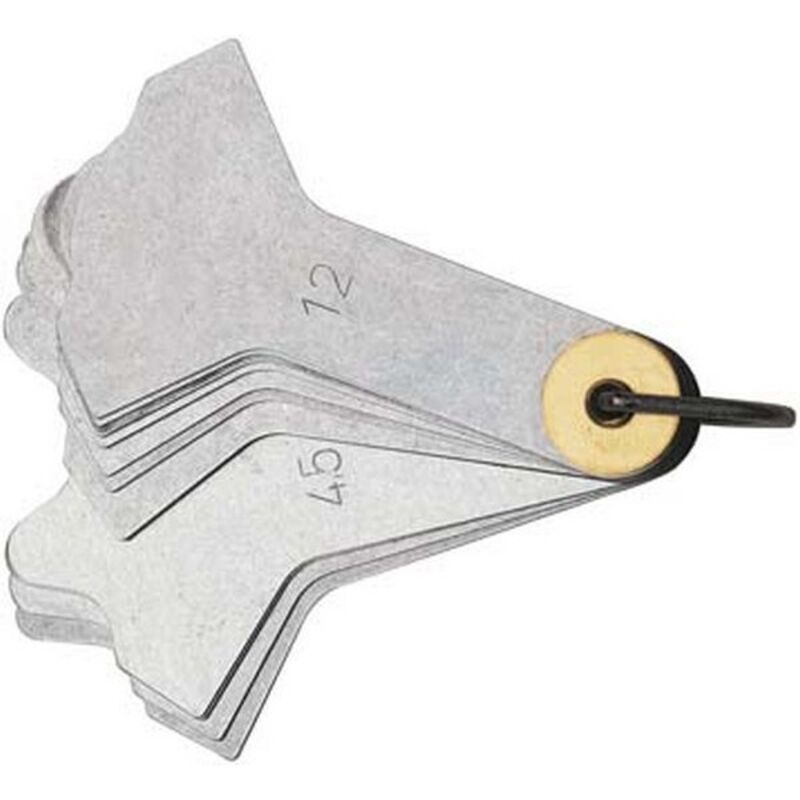 Forum - Jauge de cordon de soudure avec 12 lames, Plage de mesure : 3-12 mm