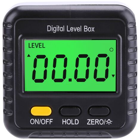 Jauge De Detecteur D'Angle Numerique 360 Degres Mini Inclinometre De Rapporteur Numerique Magnetique Angle Cube Boite De Niveau Electronique Avec Ecran Lcd Et Bulle Horizontale Pour La Construction Re