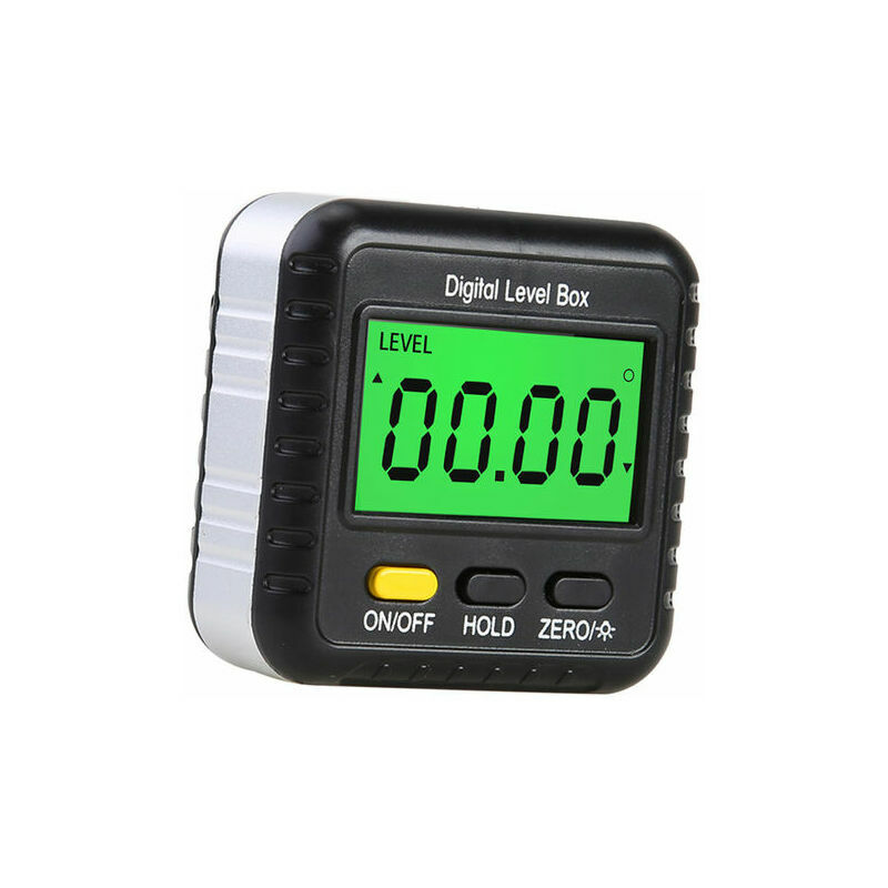 Ensoleille - Jauge De Detecteur D'Angle Numerique 360 Degres Mini Rapporteur Numerique Inclinometre Cube D'Angle Magnetique Boite De Niveau