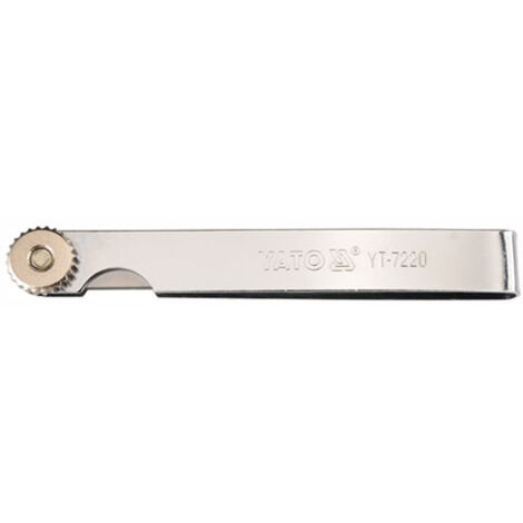 JAUGE DE GUIDAGE 0,02 - 1,00MM , 17-PCS., 100MM LONGUEUR, PROFESSIONNELLE YATO YT-7220