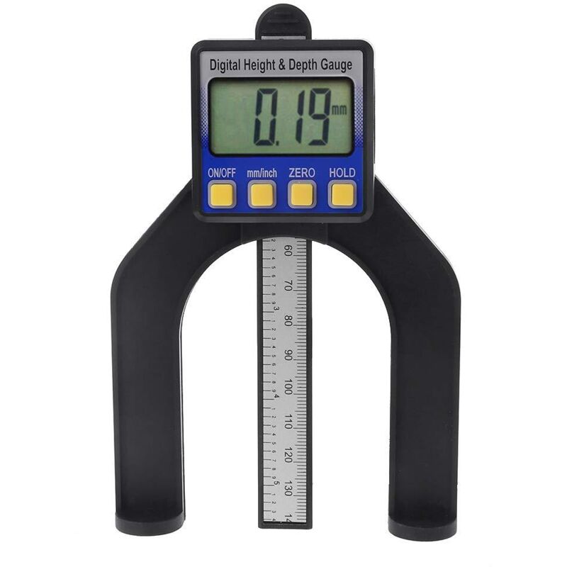 Jauge de hauteur et de profondeur numérique pour table de toupie manuelle avec pieds magnétiques autoportants