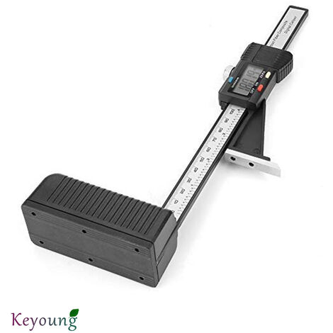 Jauge de Hauteur,0-150mm Jauge de Profondeur Numérique, LCD Digital Display Screen Précision Hauteur Ouverture Profondeur,avec Base Magnétique, noir, une pièce, -Keyoung