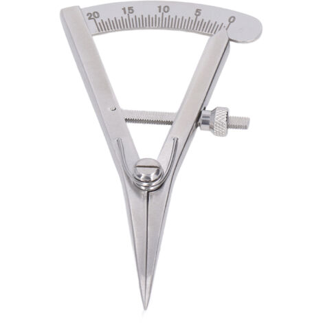 Jauge de marquage ajustable en acier inoxydable pour travail du cuir artisanal, serrage par vis.