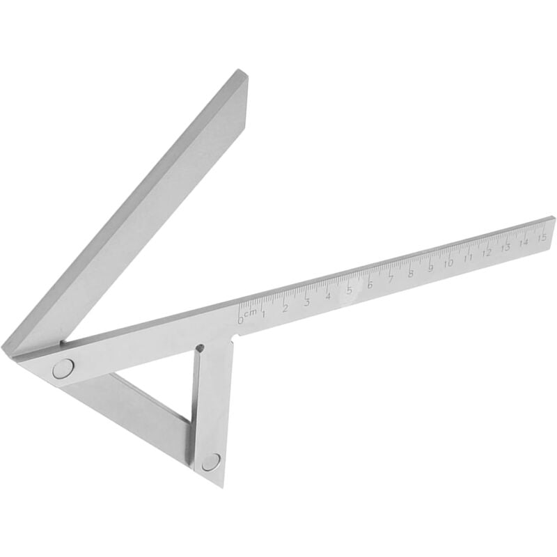 Jauge de marquage central 150x130mm jauges de carrés de centrage en acier inoxydable pour plaque circulaire