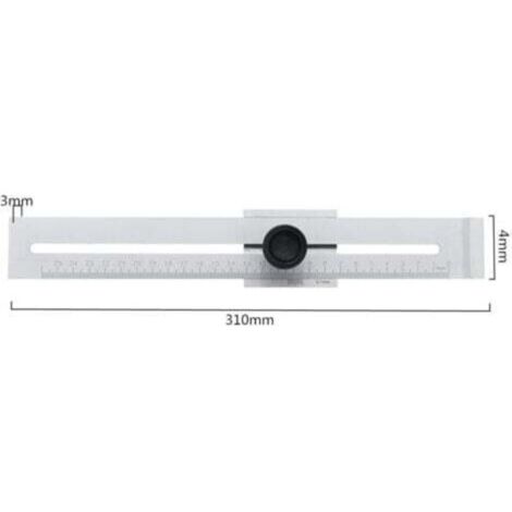 Jauge de marquage de coupe de vis de 0 à 200 mm/0 à 250 mm pour le travail du bois, la mesure de l'acier au carbone, l'outil de calibrage de 0.1