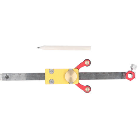 Jauge de Marquage pour Roues, Outil de Traçage en Bois à Glissement pour Mesure de Hauteur et Dessin d'Arc Linéaire Parallèle DIY
