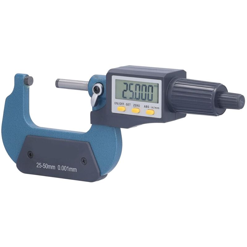 Jauge de Mesure d'épaisseur électronique, micromètre numérique, précision de 0,0001 po/0,002 mm avec boîte de Rangement pour machiniste pour Le