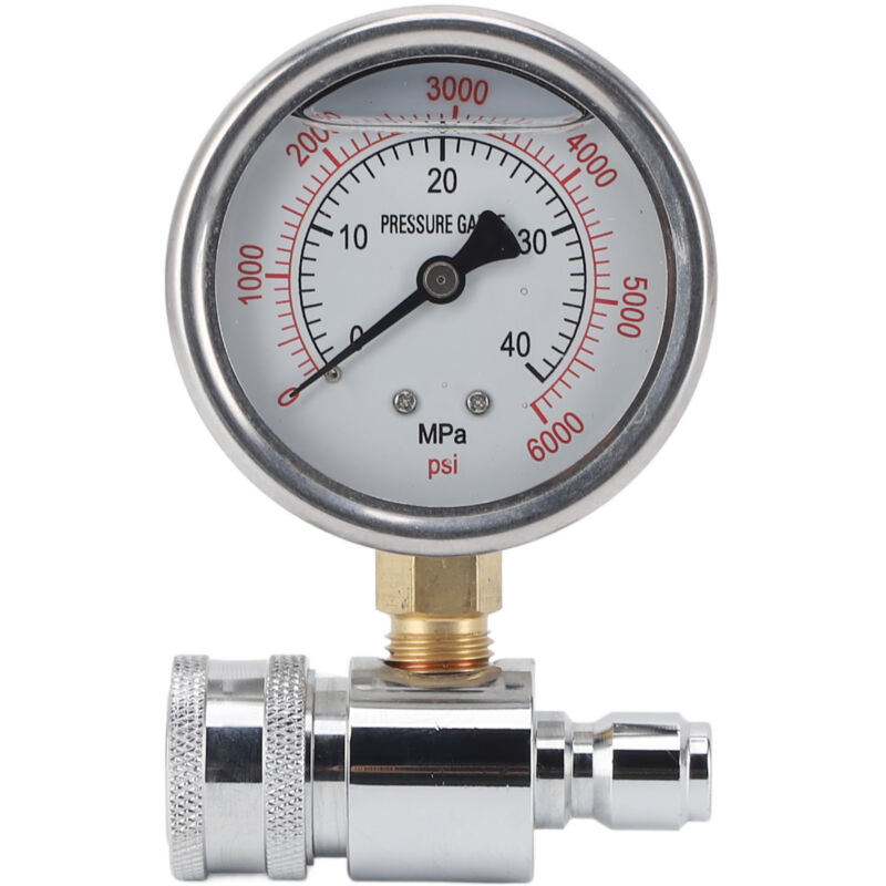 Jauge de nettoyeur haute pression 6000psi, haute pression 3/8 pouces, pièces à connexion rapide, accessoires