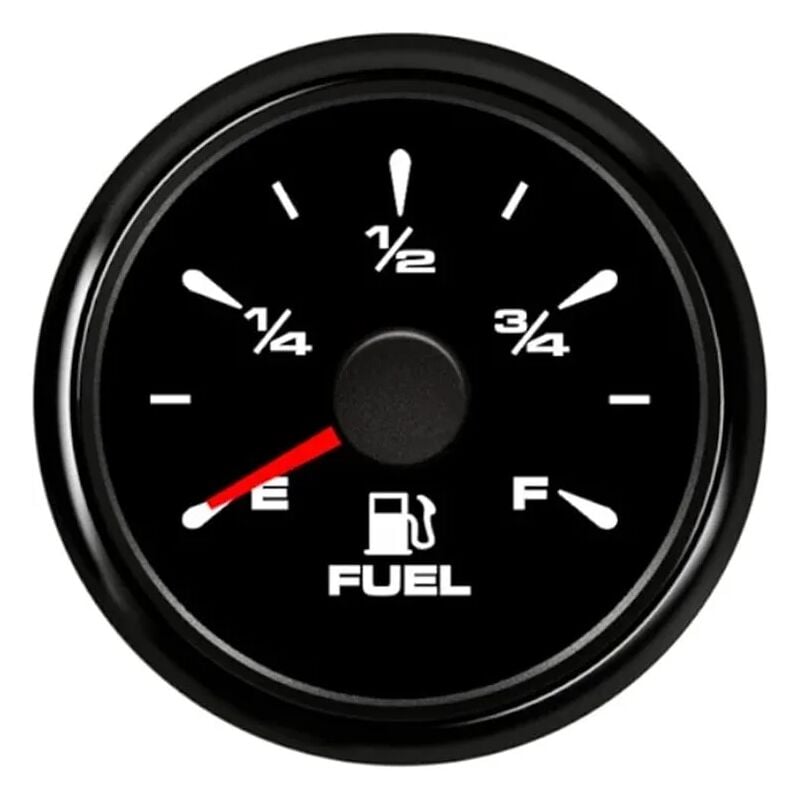 Aougo - Jauge de Niveau de Carburant, Affichage Numérique à led 1/2 e-f 3/4E-F 52 mm 0-190 ohm 240-33 ohm