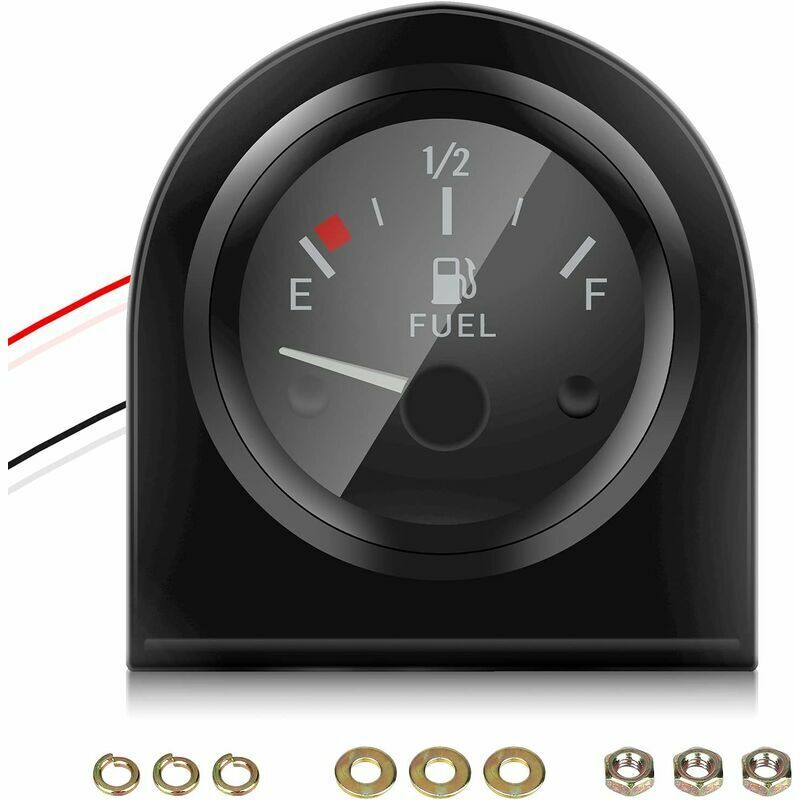 Start - Jauge de niveau de carburant numérique 52 mm Carburant universel 12 v avec lumière blanche