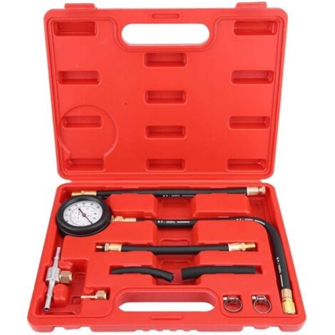 Jauge de Pression d'Injection de Carburant 0-100PSI, TU-113 Testeur de Pression de Carburant/d’Huile de Jauge d'Essence Outil de Diagnostic de Pression d'Essence