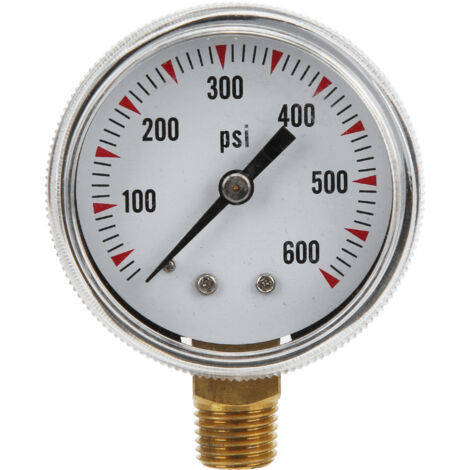 Jauge de pression radiale Y50 0-600psi avec raccord laiton 1/4 NPT pour mesure de pression