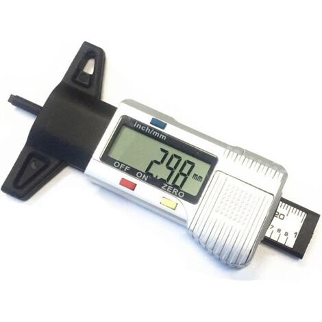Jauge de profondeur de bande de roulement de pneu LCD Jauge de bande de roulement de pneu