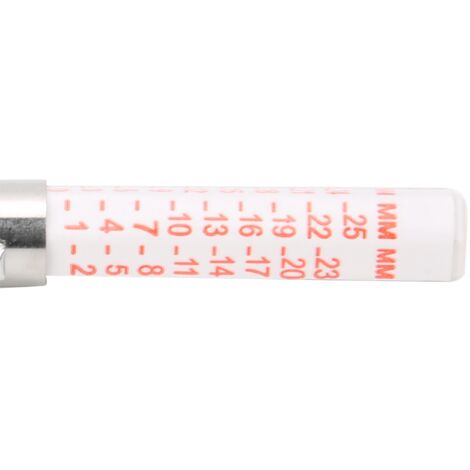 Jauge de Profondeur de Pneu de Voiture, Testeur de Jauge de Profondeur de Pneu de Voiture 025mm, Outil de Réparation de Pneu de Voiture Portable Universel (Homochromie
