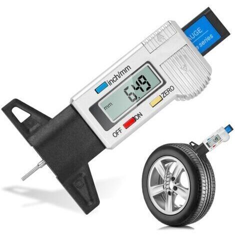 Jauge de profondeur de pneu numérique, jauge de profondeur de pneu, jauge de profondeur de pneu numérique avec écran LCD