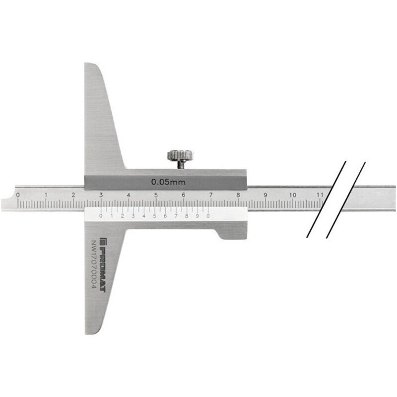Promat - Jauge de profondeur din 862 300 mm règle de mesure droite 10 x 45 mm