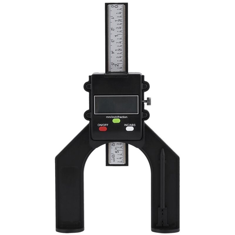 Jauge de Profondeur Numérique 0-80mm Jauge de Profondeur INC/ABS Haute Précision en Plastique d'Ingénierie avec Pieds Magnétiques Autonomes