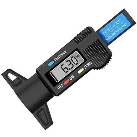 Jauge de Profondeur Numérique de Pneu Jauge Caliper LCD 0-25.4mm de Profondeur Numérique des Pneus Gauge pour Auto Moto Vans Camions