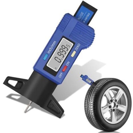 Jauge de Profondeur Numérique de Pneu, Jauges de Profondeur Pneus, Jauge de Profondeur Numerique avec Écran LCD