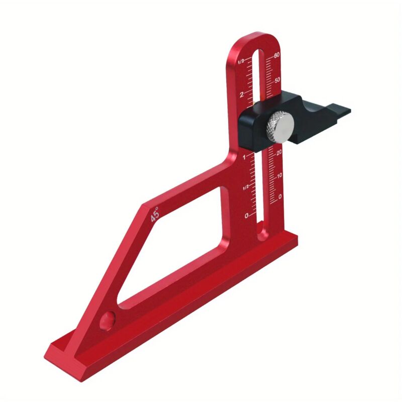 Jauge de profondeur réglable pour scies circulaires à table, 0-60 mm, avec échelle métrique et en pouces, couteau de réglage en aluminium pour