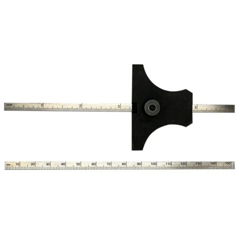 Jauge de profondeur RS PRO, Impérial, métrique, 134mm max ( Prix pour 1 )