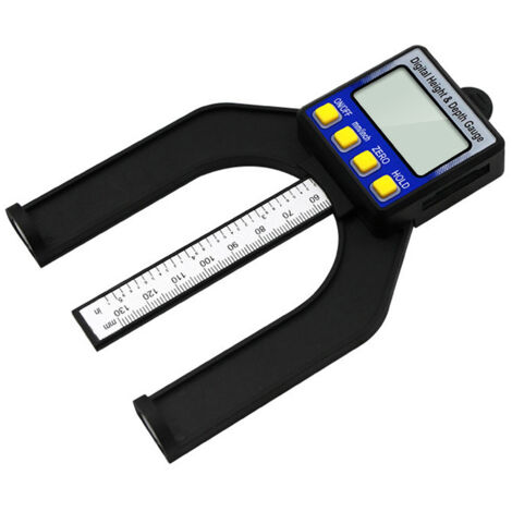 Jauge de Profondimètre Numérique Hauteur 0-80mm LCD Jauge de Hauteur pour Le Travail du Bois et la Construction de Machines