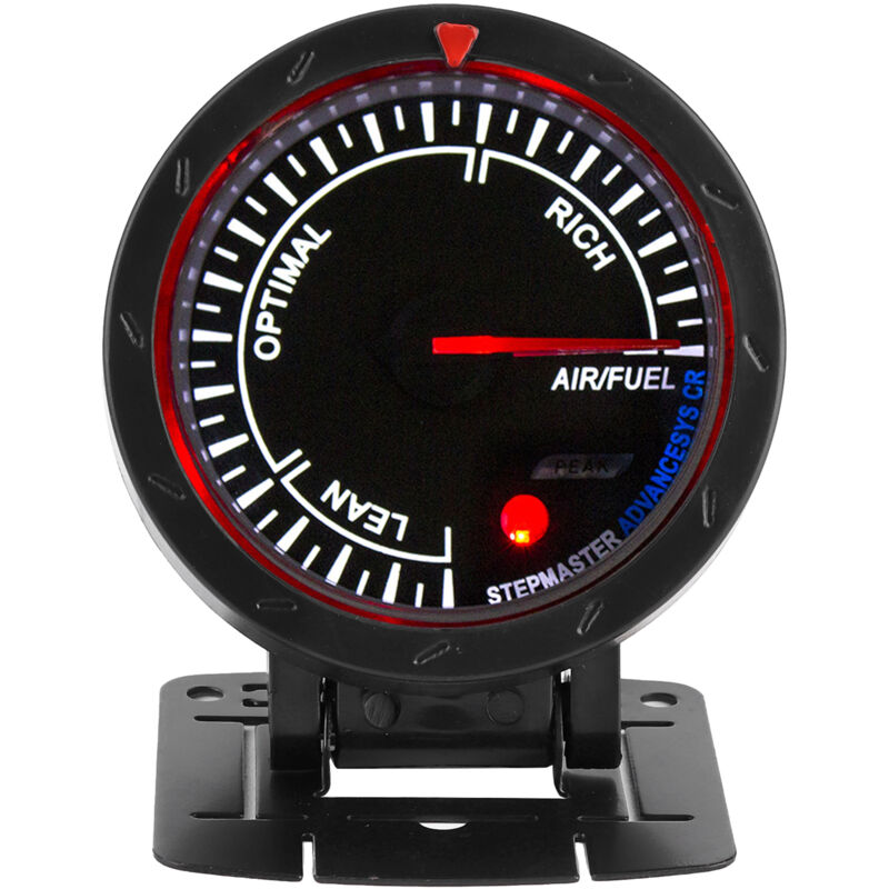 Start - Jauge de rapport air/carburant 2,5 pouces 12 v avec affichage de pointeur, réglage d'avertissement réglable de haute précision pour voiture