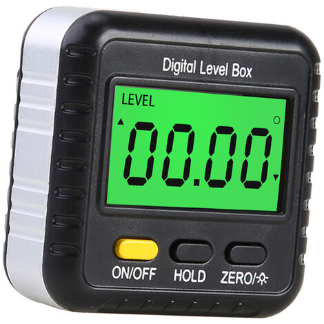 Jauge de recherche d'angle numérique, mini inclinomètre de rapporteur à 360 degrés, boîte de niveau électronique à cube d'angle magnétique