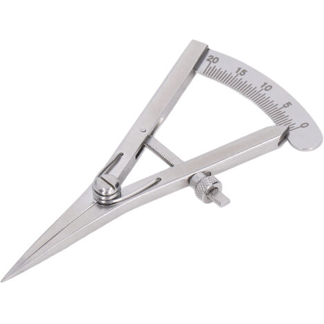 Jauge de réglage en acier inox pour marquage précis sur cuir, outil de sellerie.