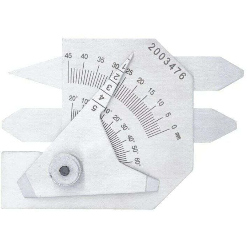 Gotrays - Jauge de soudage règle d'inspection des coutures de soudure échelle outil de mesure d'angle jauge de capteur de tuyau 1 pièces