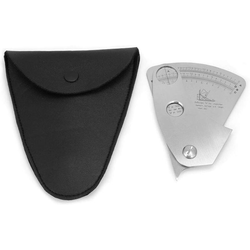 Jauge de Soudure en Forme d'Éventail, Outil D'inspection de Soudage en Acier Inoxydable pour Mesurer la Largeur et la Hauteur des Angles de Soudure