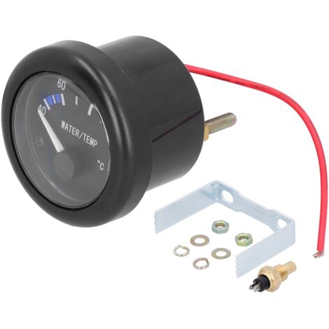 Jauge de Température de L'eau Marine, Rétro-éclairage LED, Capteur D'alarme, Voyant Lumineux 12V, Universel, pour Bateau, Yacht, Automobile, Camping-car, Camion, Voiture de.