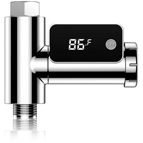 Compteur d'eau de douche avec thermometre integre, MYFLOW, M22/M24
