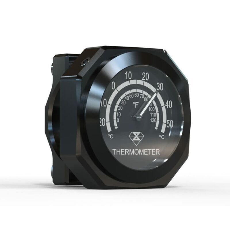 Ersandy - Jauge de thermomètre de guidon de moto, jauge de température en alliage lumineux étanche pour Ya-ma-ha, Kawa-saki, Su-zuki, pointeur