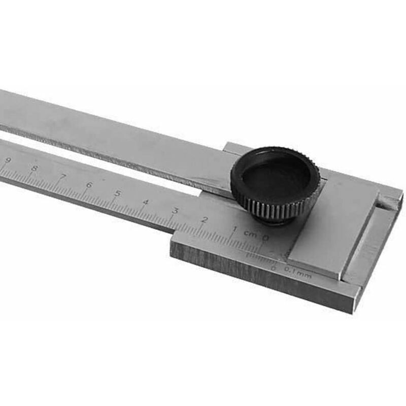 Jauge de traçage en acier inoxydable, jauge de traçage et règle de travail du bois de haute précision industrielle, adaptée à diverses opérations de