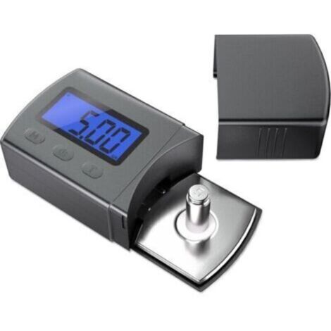 Jauge d'échelle de Force de Stylet de Mini Platine numérique Haute précision 0.01g / 5.00g rétroéclairage LCD Bleu pour Cartouche Phono de Bras de Lecture