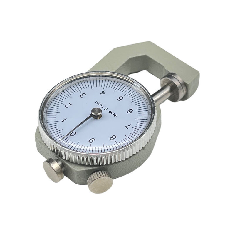 Jauge d'épaisseur à Cadran Rond 0 à 10 mm en métal Plastique Robuste Jauge d'épaisseur en métal précise et Durable Jauge d'épaisseur en Cuir pour