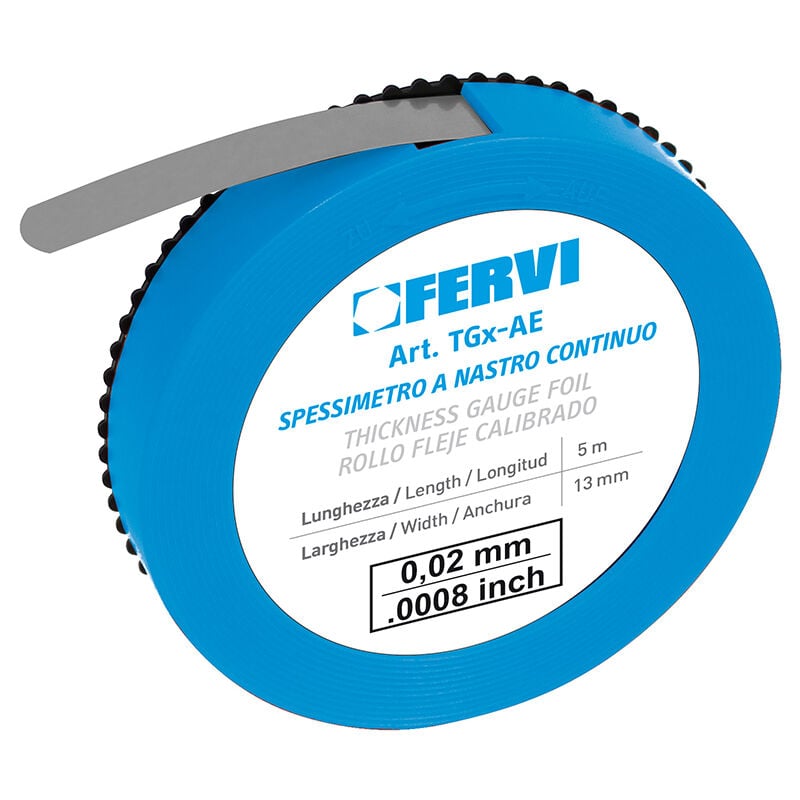 Fervi - Jauge d'epaisseur de ruban d'acier 1.30 mm epaisseur 1 m tg130/ae